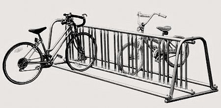 A Frame Bike Rack